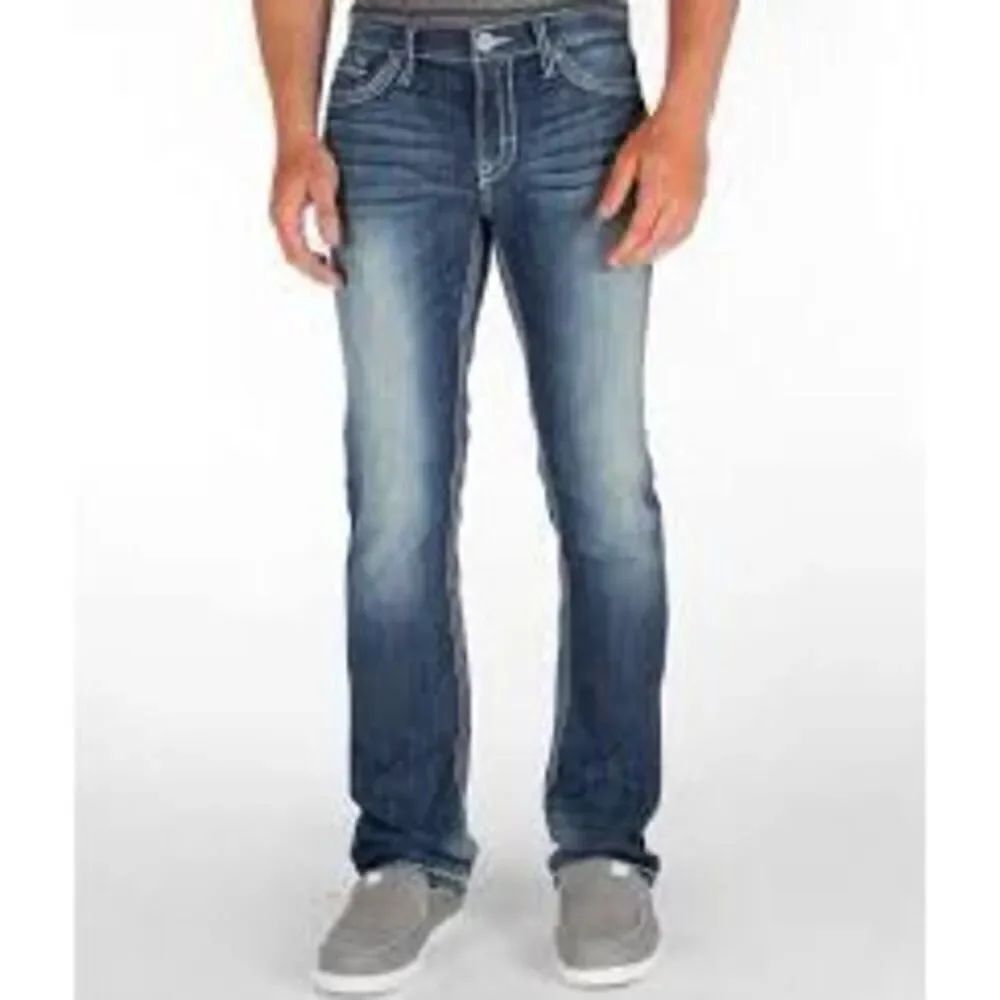 BKE Straight western distressed 36x32 streetwear jeans